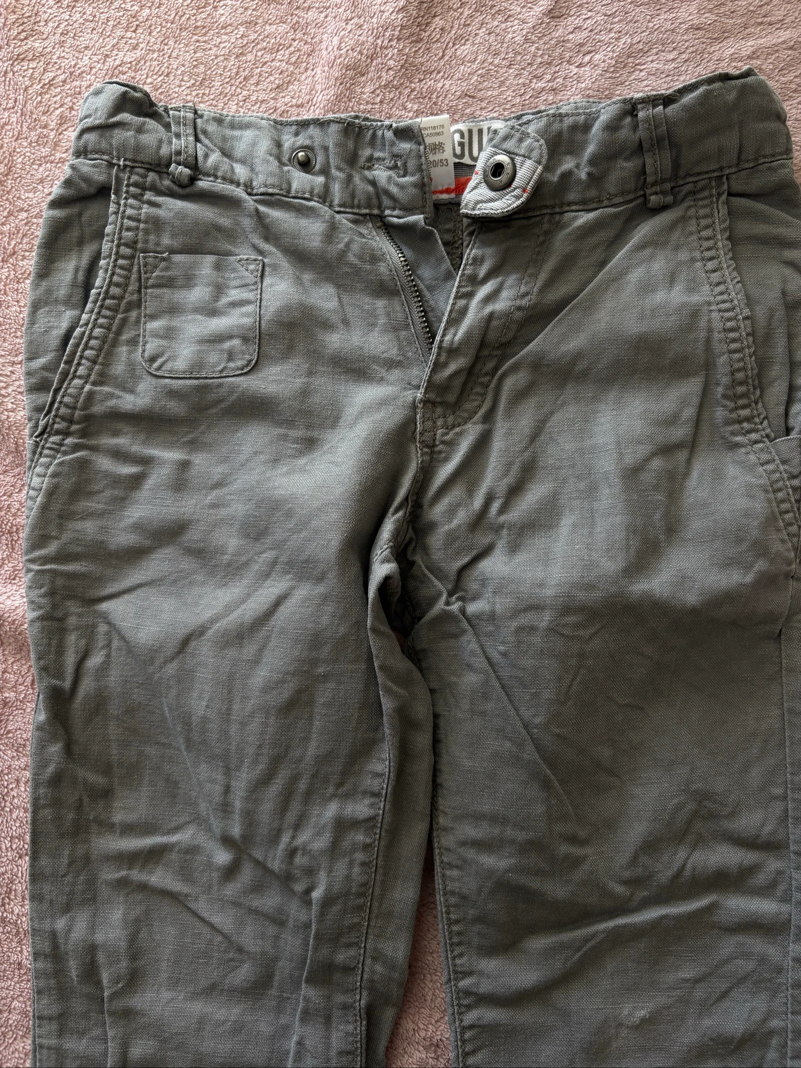 Boys' pants 6 years old grey linen and cotton Okaïdi – photo 2
